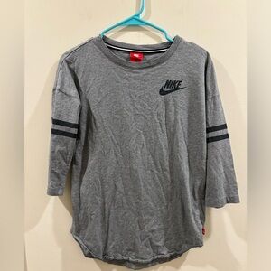 Nike Varsity Vintage Tunic T-Shirt 3/4 Sleeve “Just Do It” Women’s Sz Sm‎
